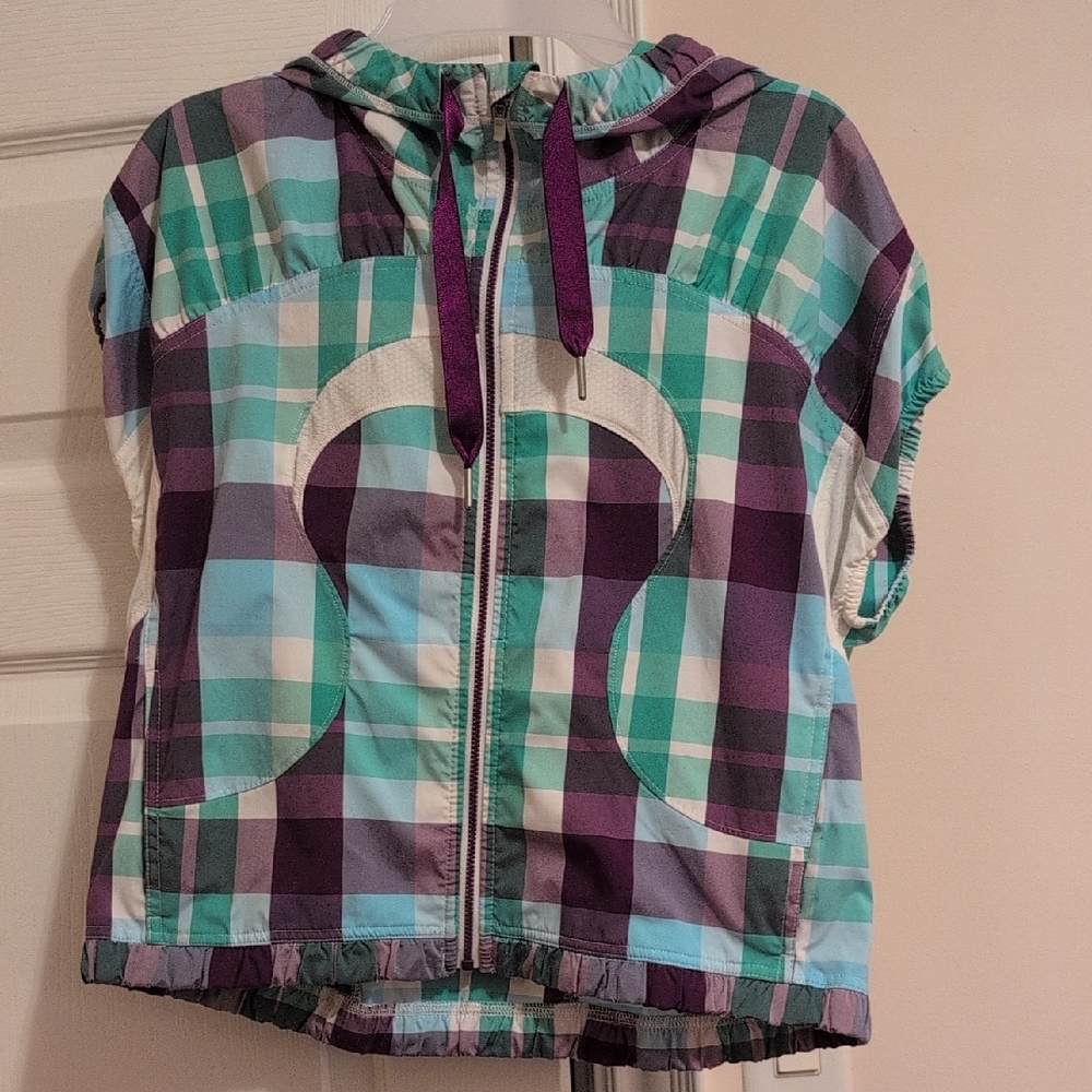 Lululemon Athletica Multicolor Plaid Vest